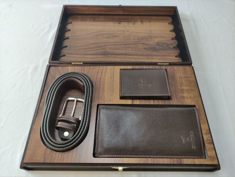 ست 3 تیکه کتی تخته نرد قهوه ای | سایت چرم دقت