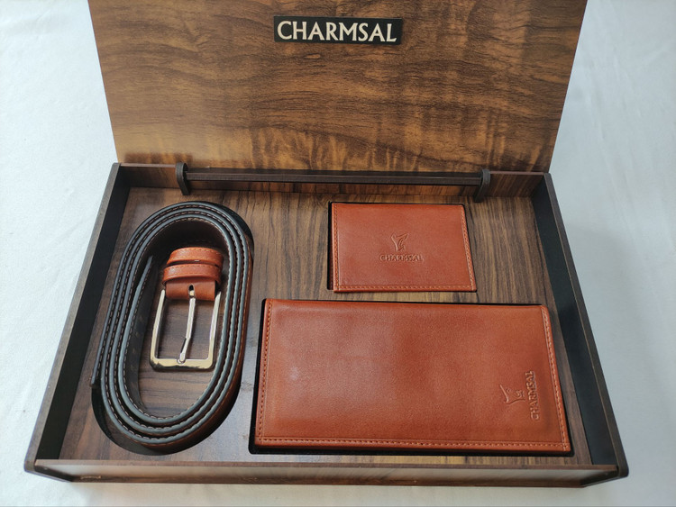 ست 3 تیکه کتی چرم قهوه ای | سایت چرم دقت