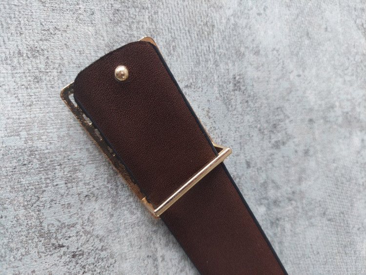 کمربند مصنوعی پلاک خارجی نمای داخل | چرم دقت