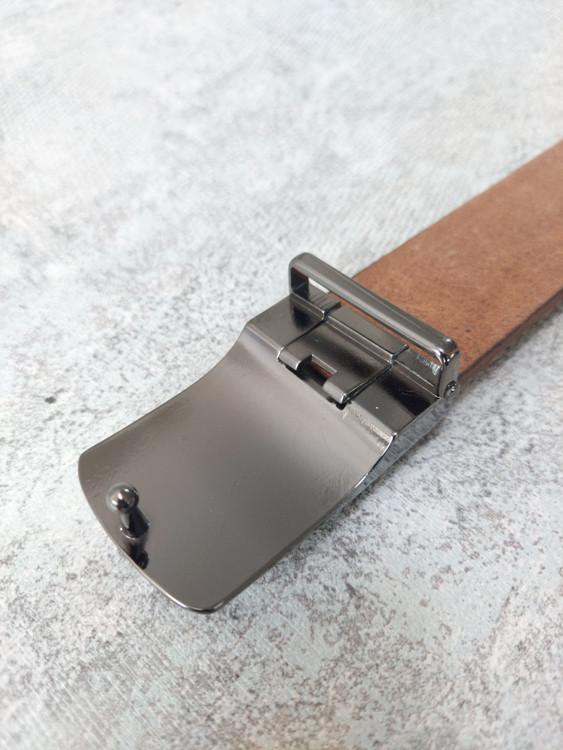 کمربند چرم تک لا داخل سگک | چرم دقت