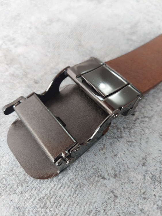 کمربند چرم ریلی تک لا نمای داخل ریل | چرم دقت