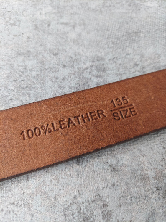 کمربند چرم تک لا نمای داخل | چرم دقت