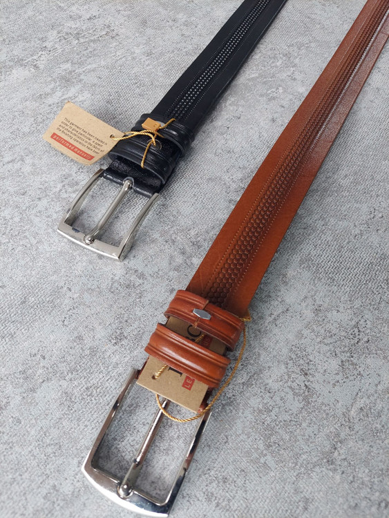 کمربند چرم تک لا رنگبندی| چرم دقت