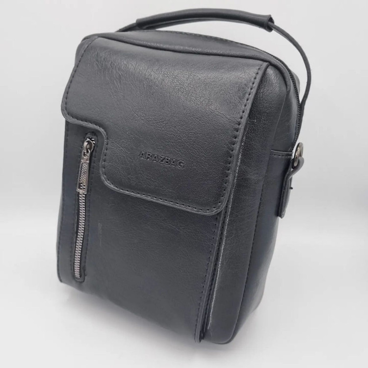 دوشی آراز جلو منحنی تمام رخ مشکی | چرم دقت