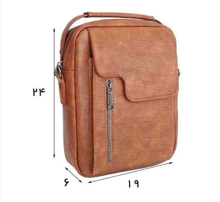 دوشی آراز جلو منحنی سایزها عسلی | چرم دقت