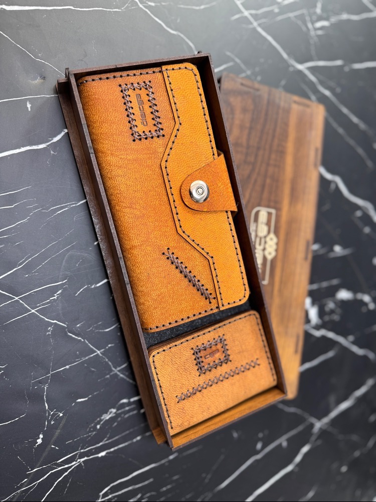 ست 2 تیکه چرم طبیعی دقت | سایت چرم دقت