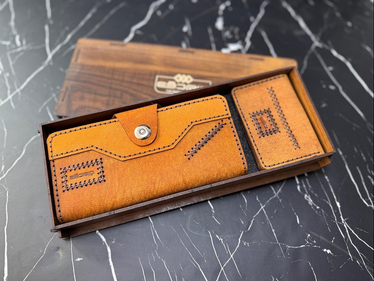 ست 2 تیکه چرم طبیعی دقت | سایت چرم دقت