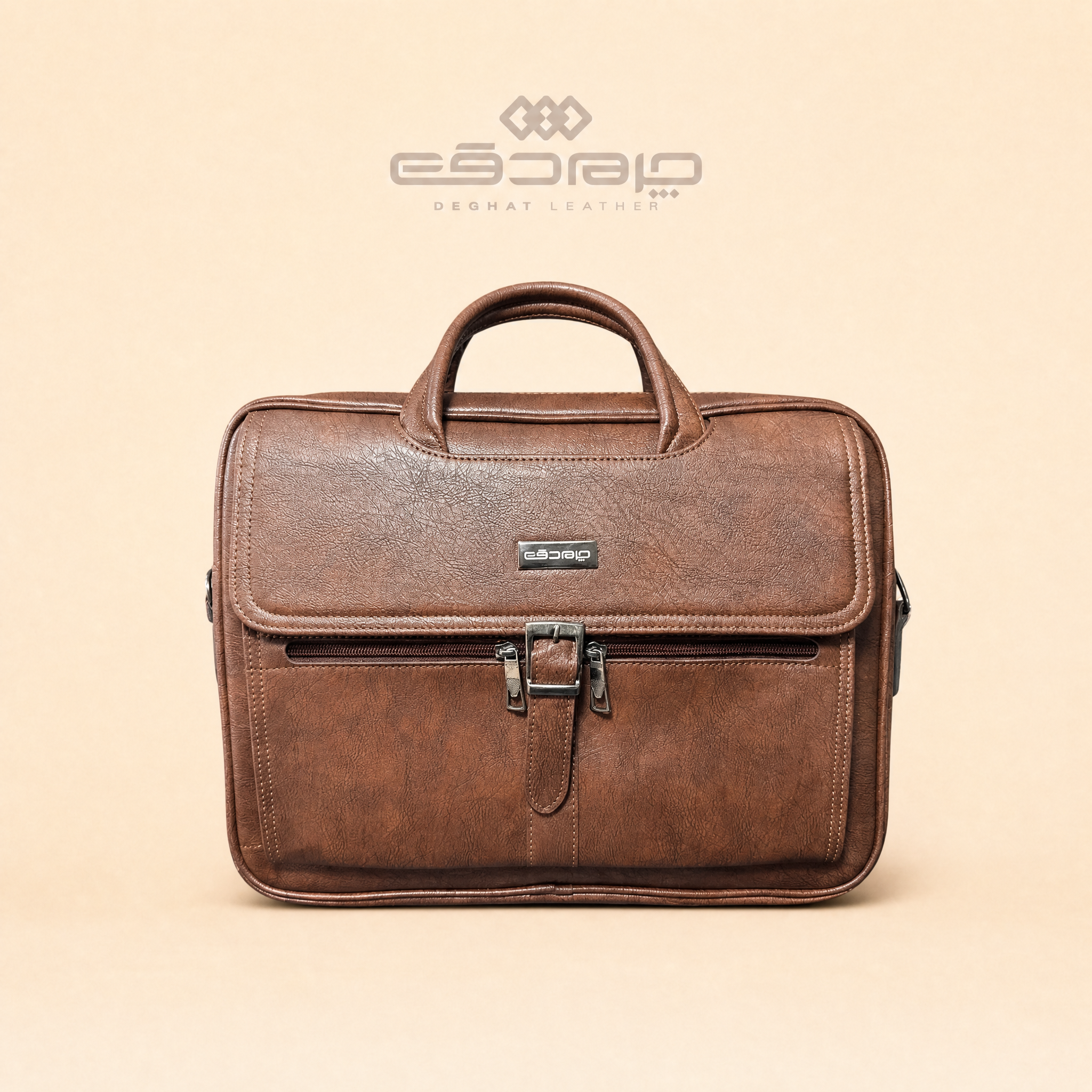 کیف اداری دوخونه تک سگک دقت _ 87091