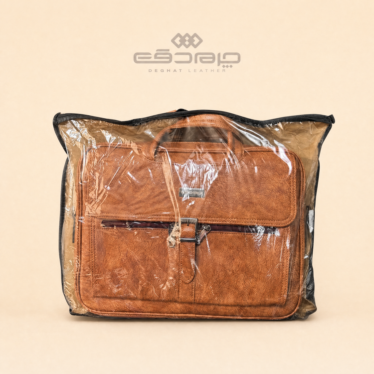 کیف اداری دوخونه تک سگک دقت _ 87091