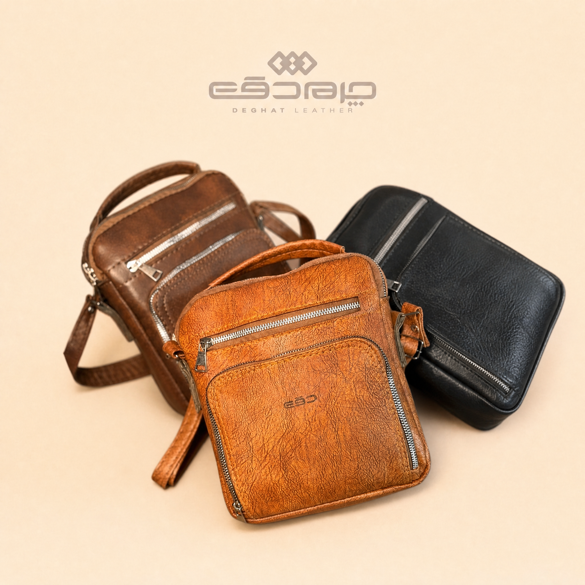 کیف دوشی پنج زیپ بزرگ سوگو دقت _ 81093
